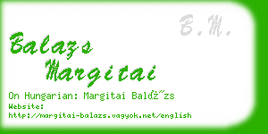 balazs margitai business card